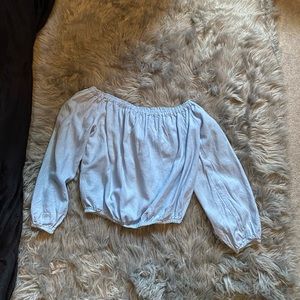 brandy Melville off the shoulder long sleeve top